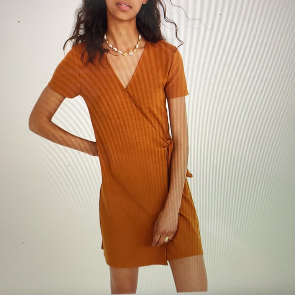 Madewell Texture & Thread  Side Tie Wrap Dress